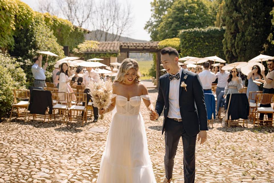 Salida novios ceremonia