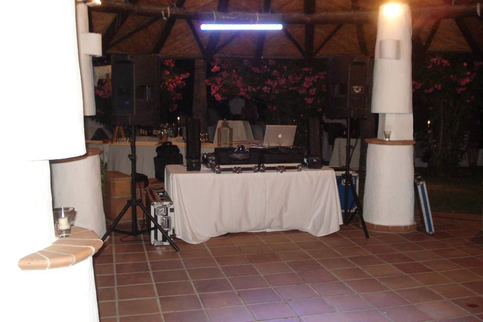 Escenario preparado