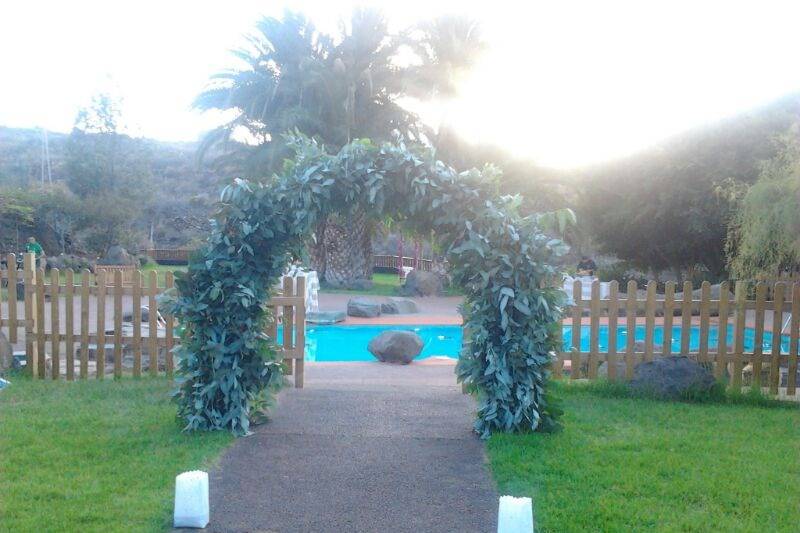 Piscina en Hacienda de Anzo