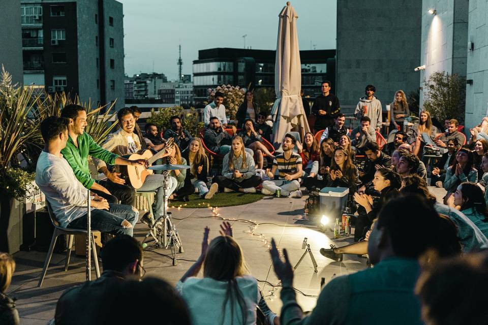 Concierto en una azotea