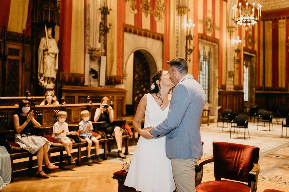 Boda en el Saló de Cent de Barcelona