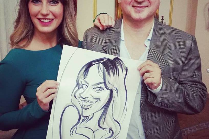 Caricaturas previas a la boda