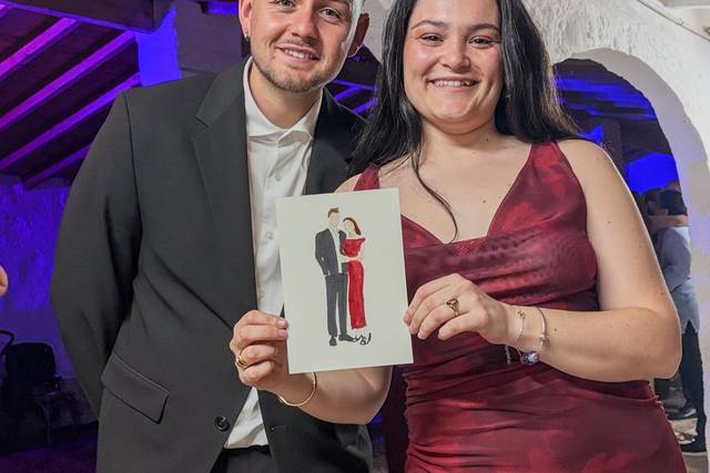 3Invitados felices con su obra