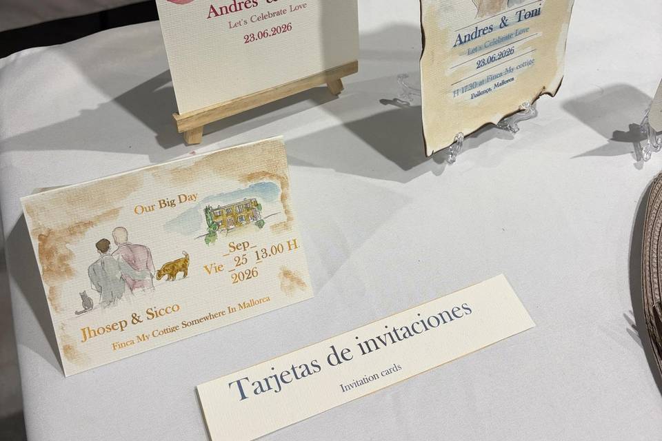 Tarjetas de invitaciones II