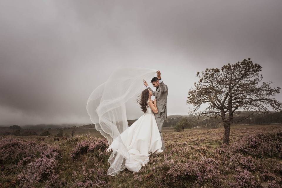 Dia de boda con viento