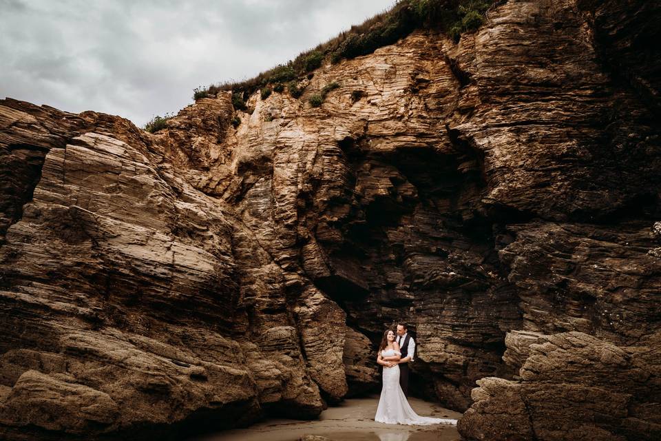 Foto de pareja en playa