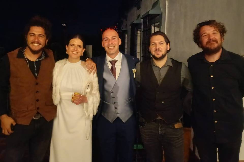 Con los novios