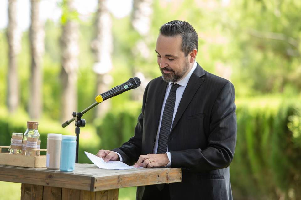 Ceremonia al aire libre