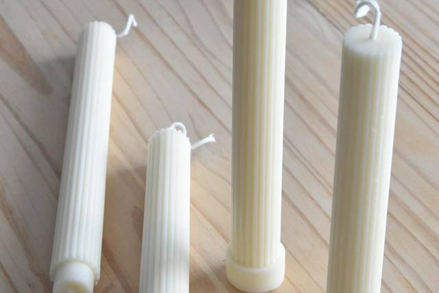 Velas columna blancas