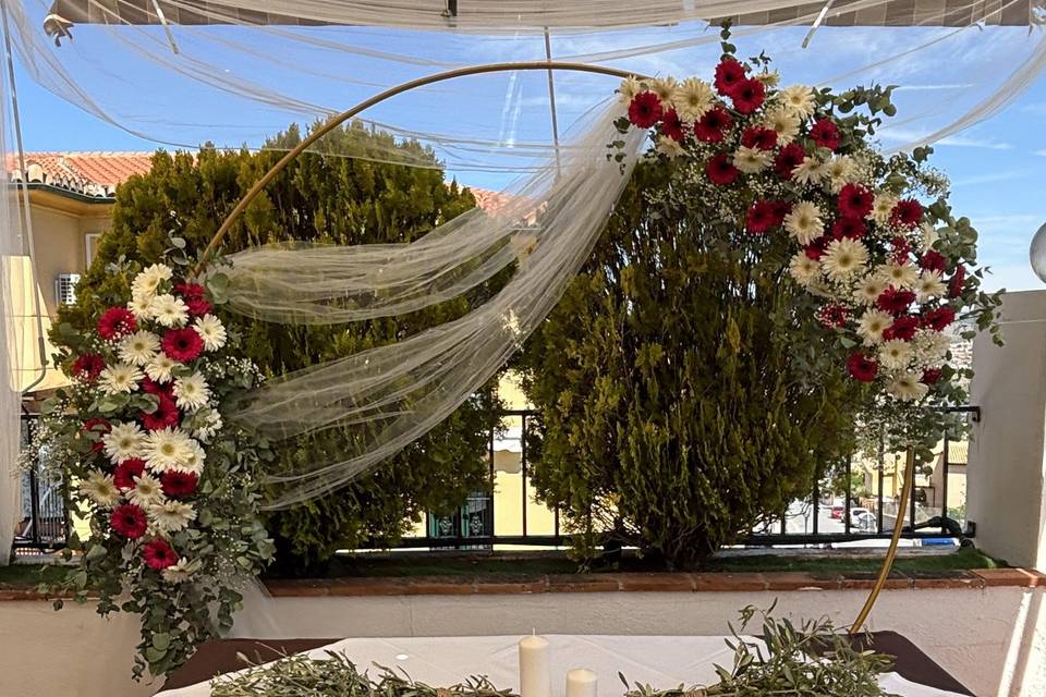 Aro de flores