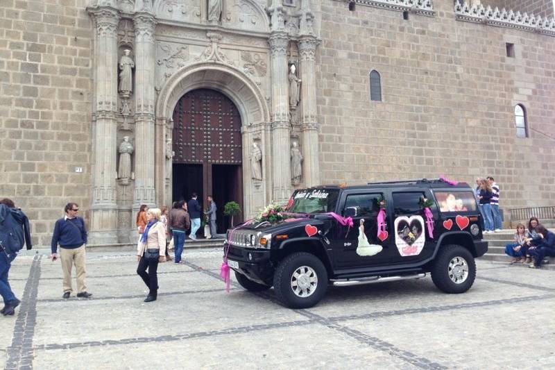 Llegada a la iglesia