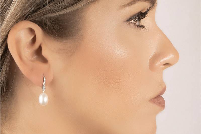 Pendientes novia perlas