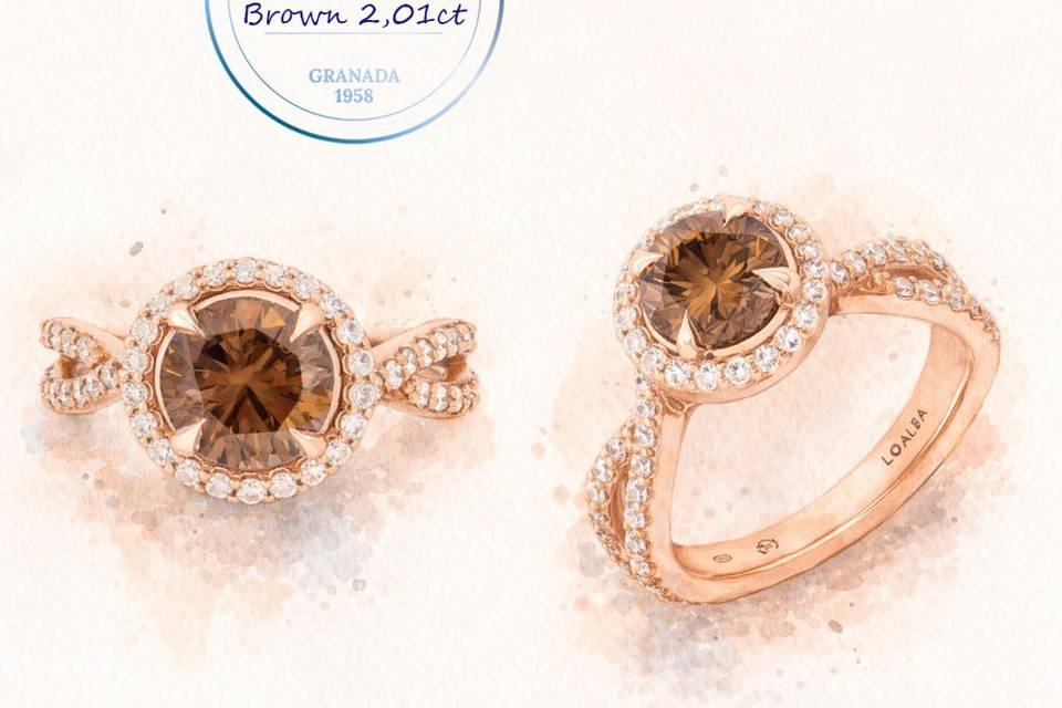 Diseño anillo compromiso