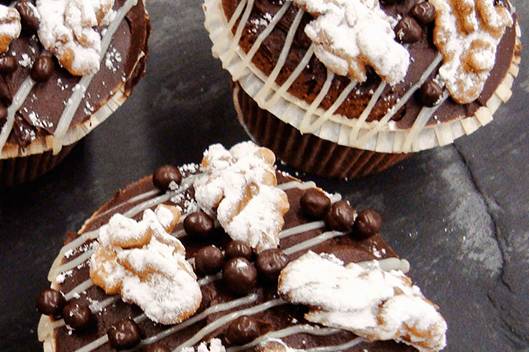 Cupcakes con chocolate