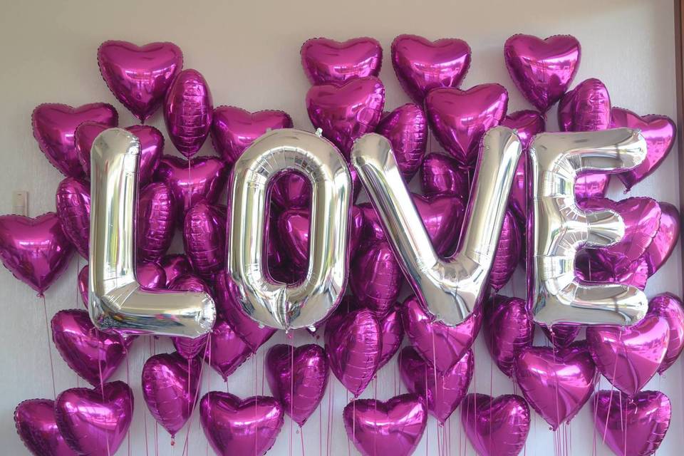 Letras con globos