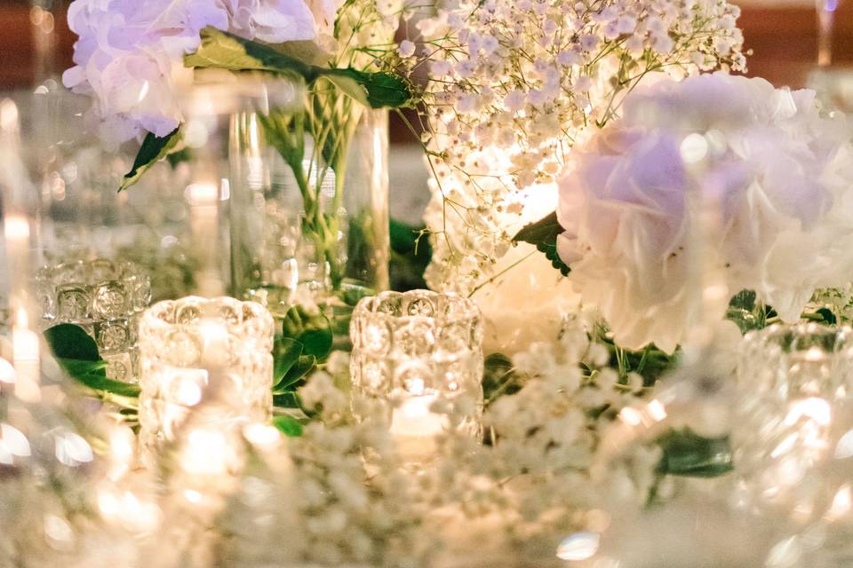 Decoración floral de mesas