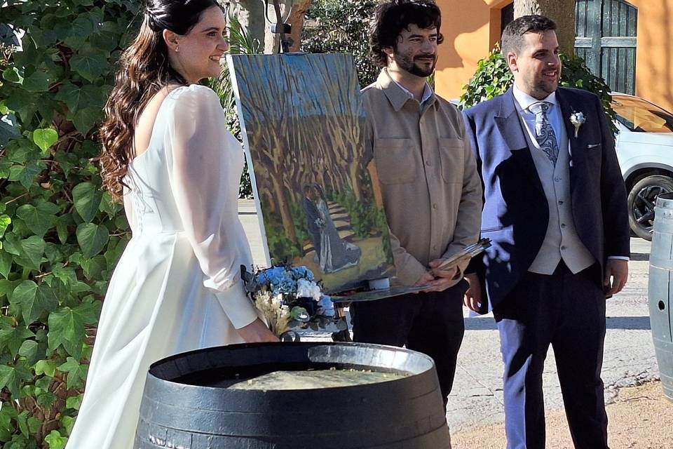 LOS NOVIOS Y EL PINTOR