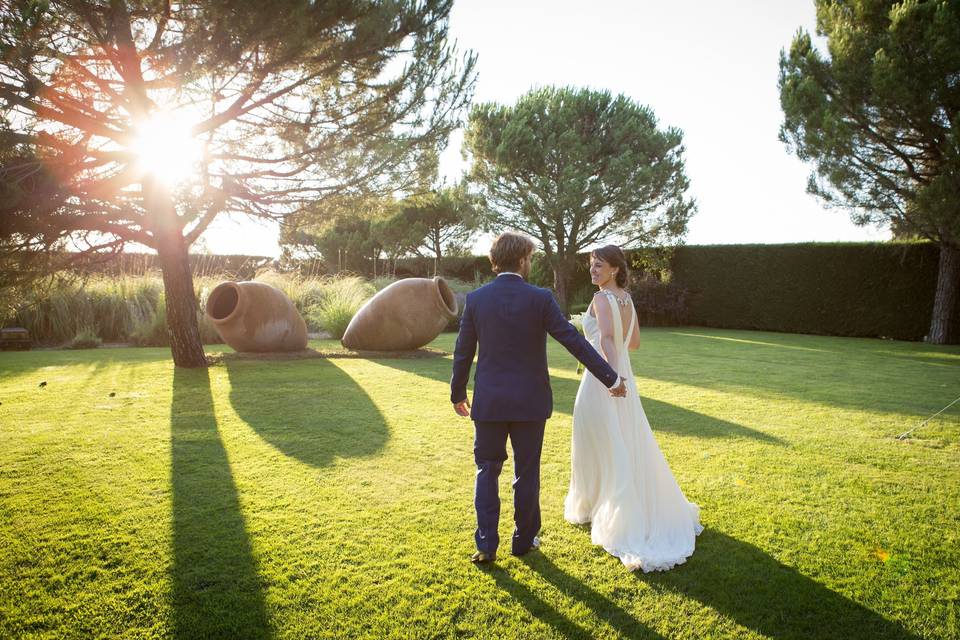 Novios en la ceremonia