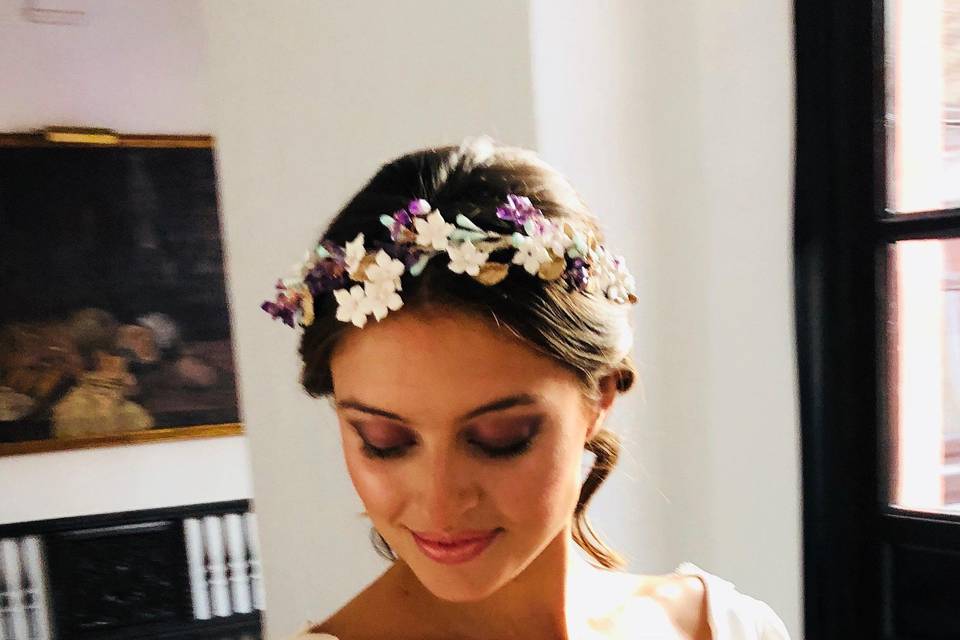 Tocado de flores