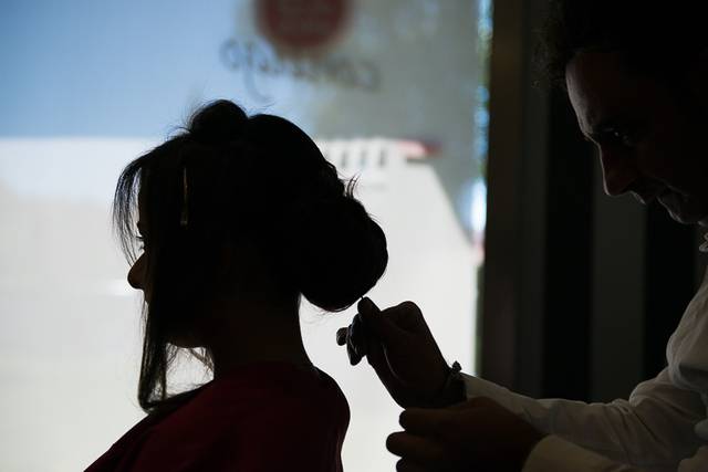 Preparativos de la novia