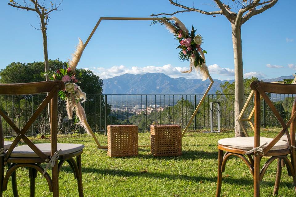 Ceremonia en el jardín