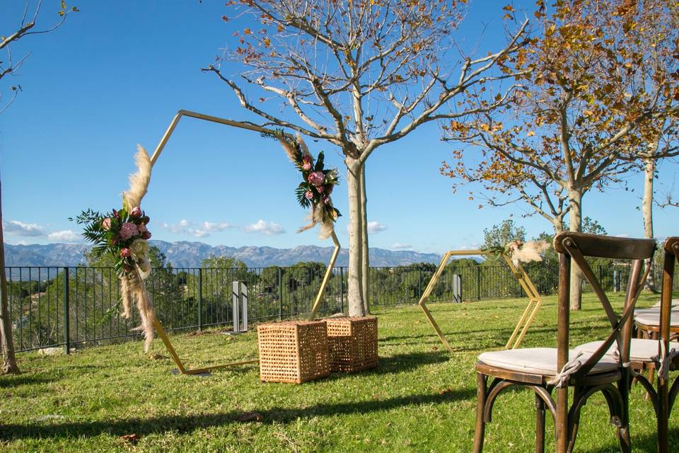 Ceremonia en el jardín