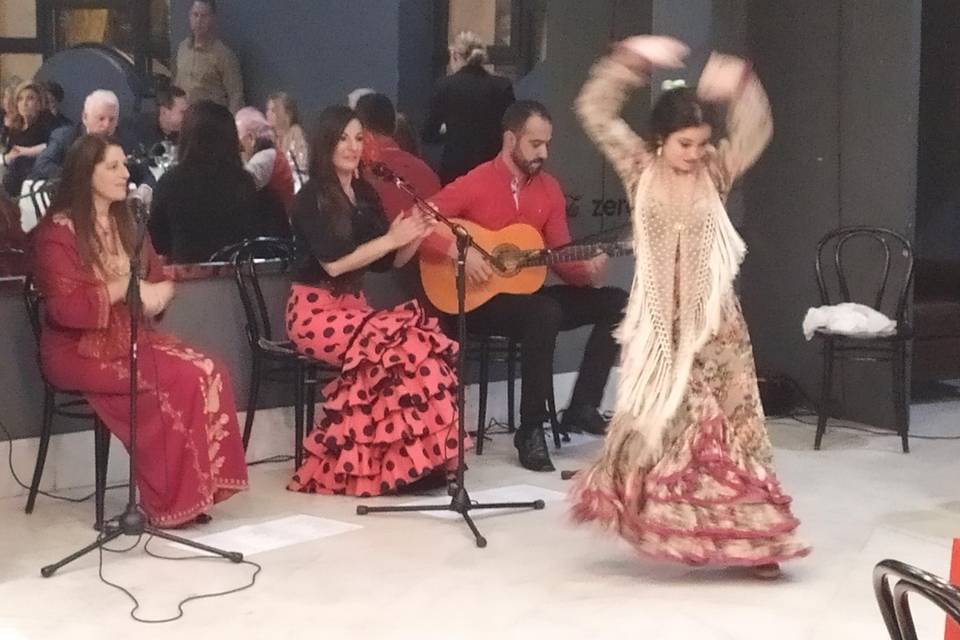 Flamenco durante el banquete