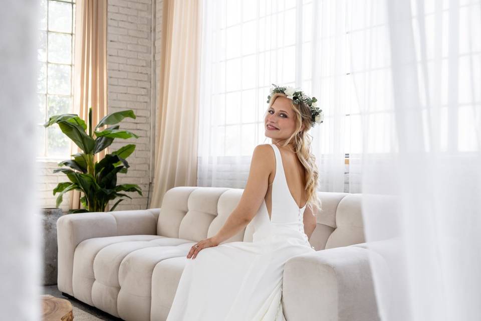 Vestido de novia romántico