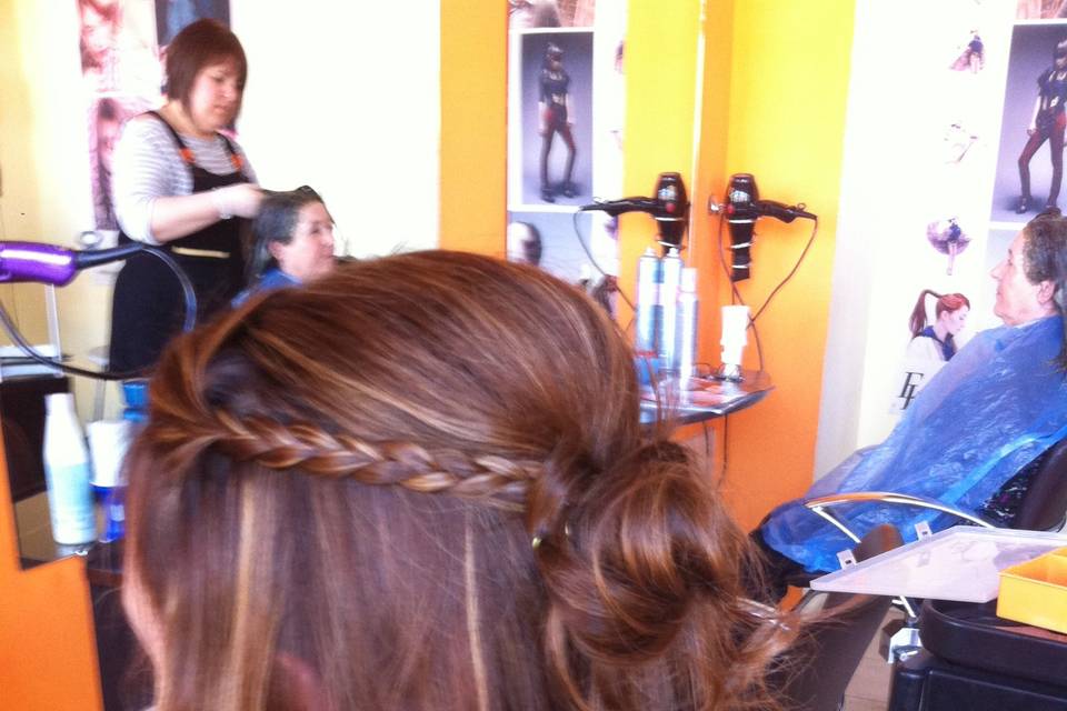 Semi trenzas