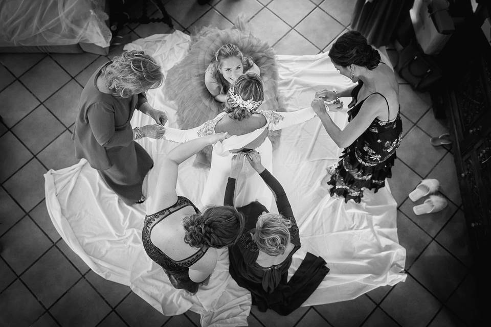 Preparativos de la novia