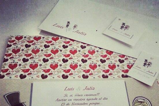 Muestra de invitaciones