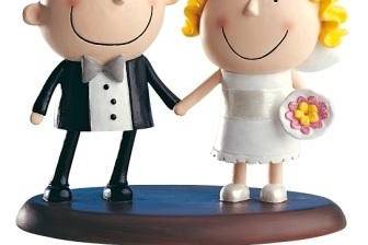 Figura para la tarta de novios