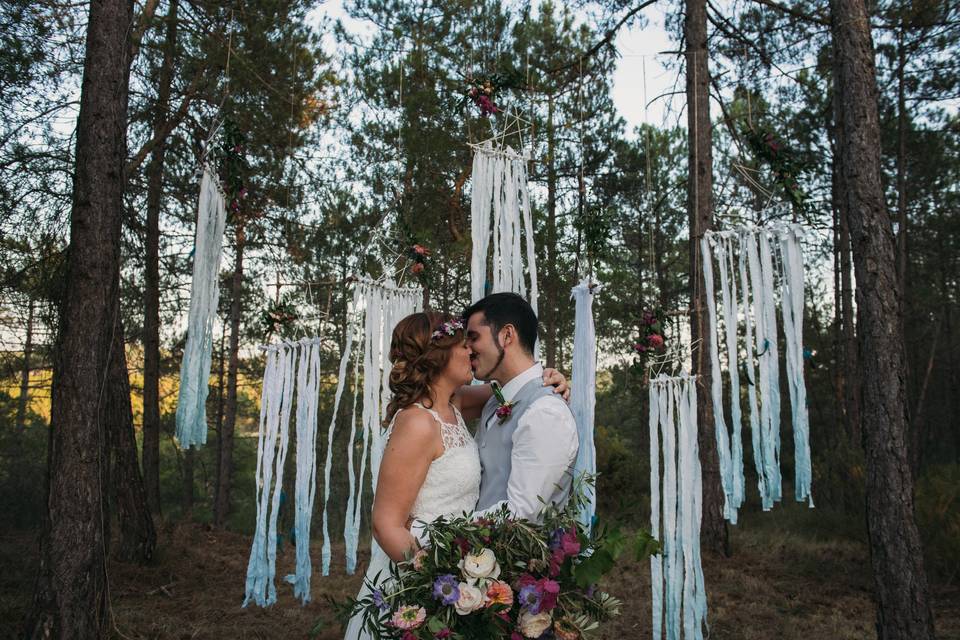 Ceremonia en el bosque