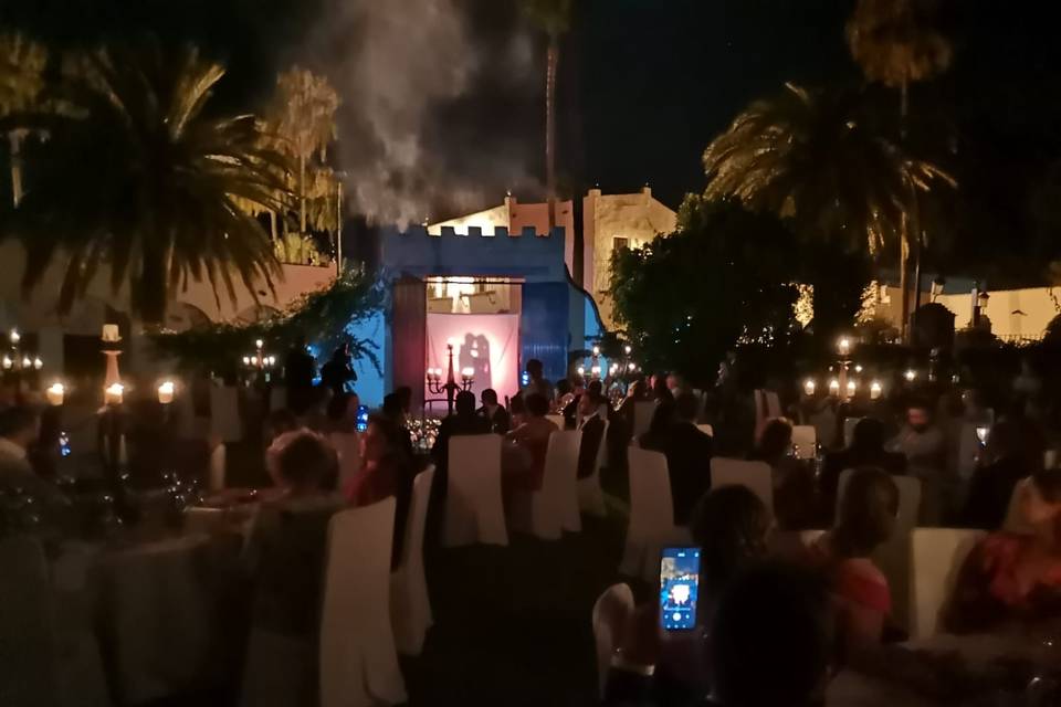 Cena en el exterior
