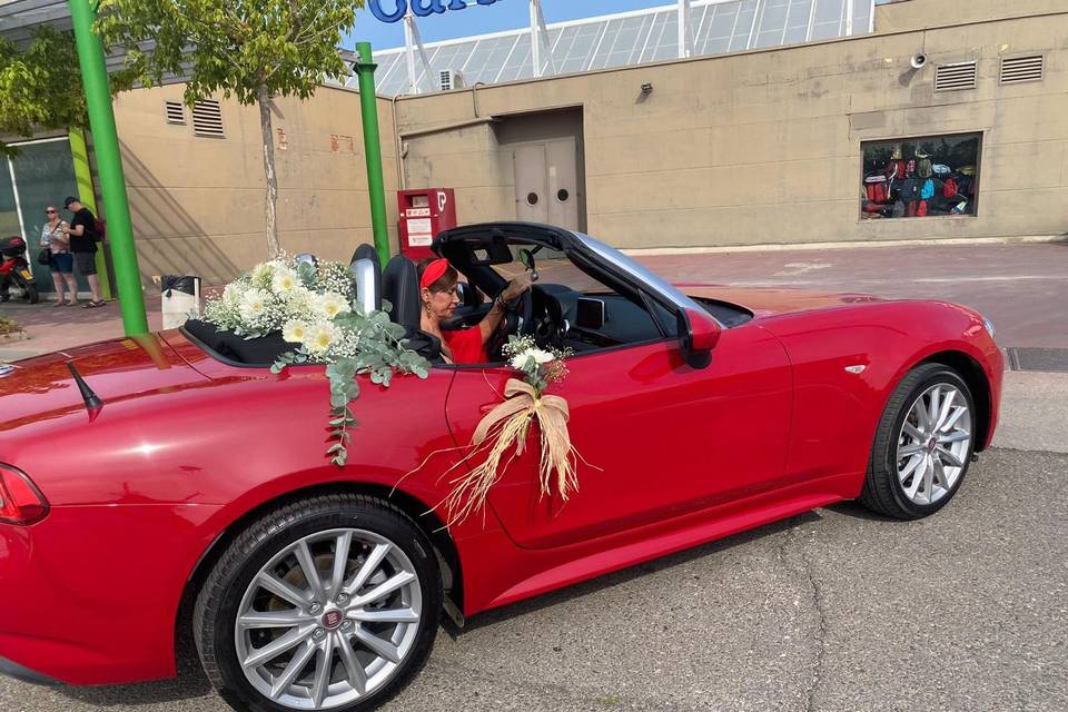 Decoración coche novios
