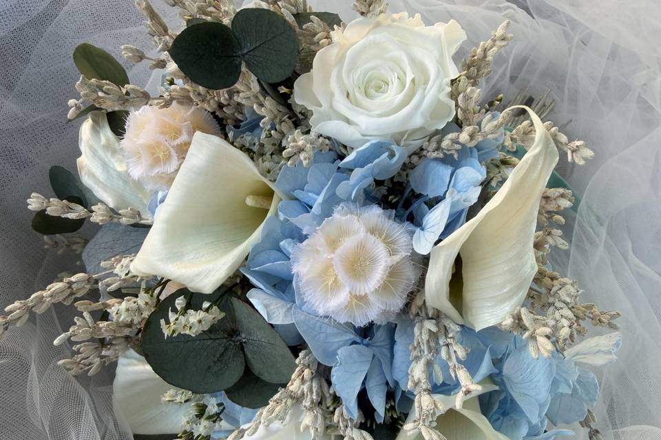 Ramo novia flor preservada