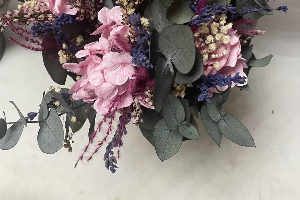Ramo novia flores preservadas