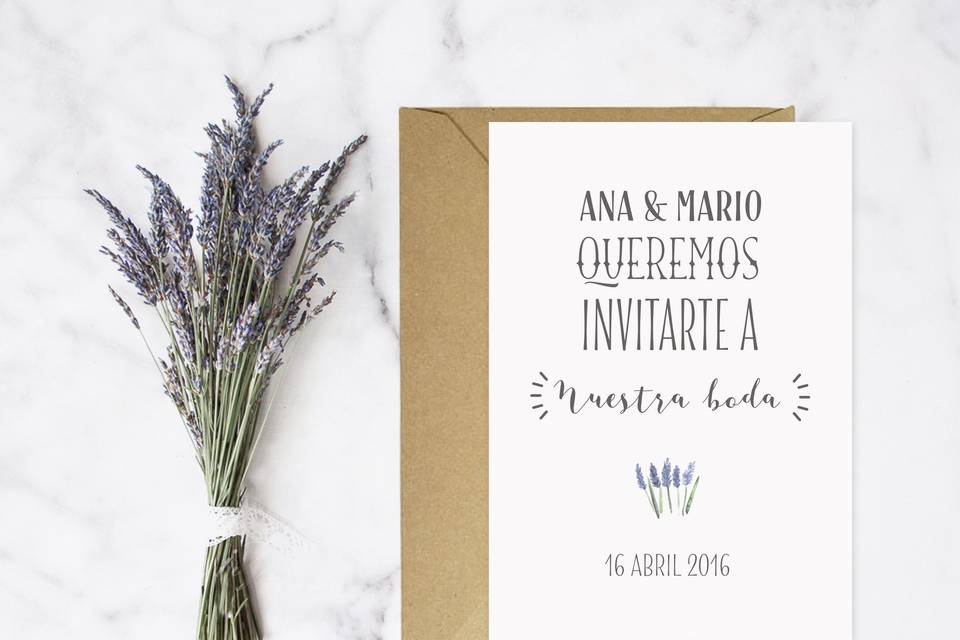 Invitación de boda