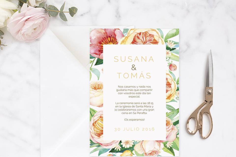 Invitación de boda