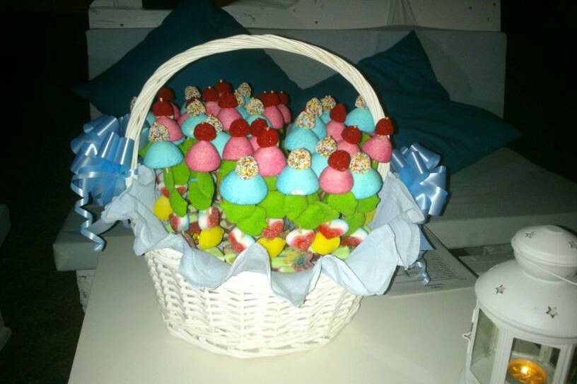 Tarta de chuches en boda