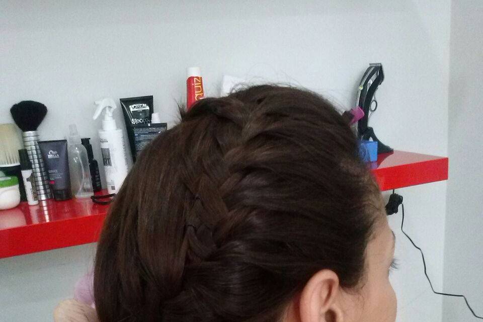 Recogido trenzado de boda