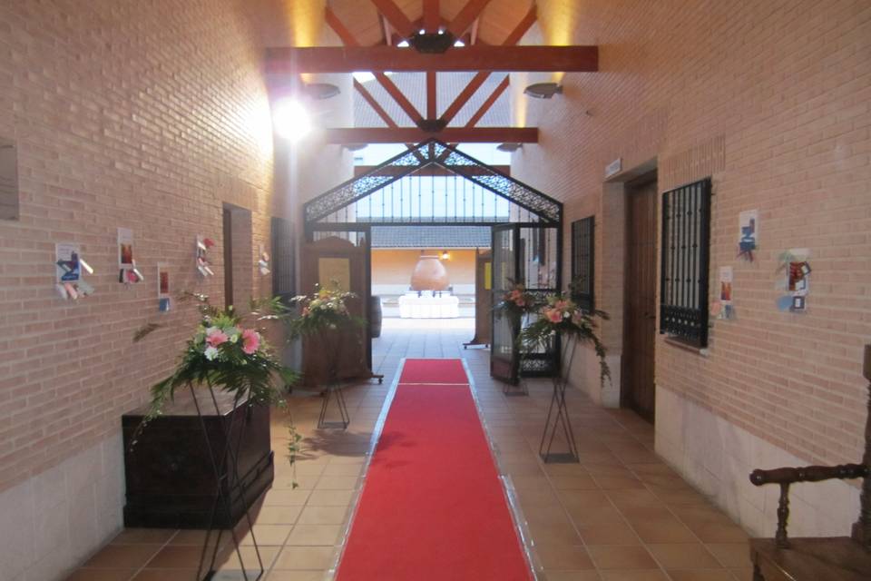 Acceso al patio exterior