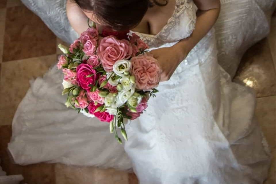 Bouquet color coral