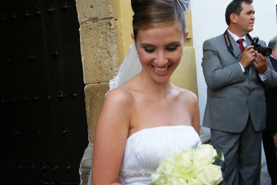 Bouquet de rosas blanca