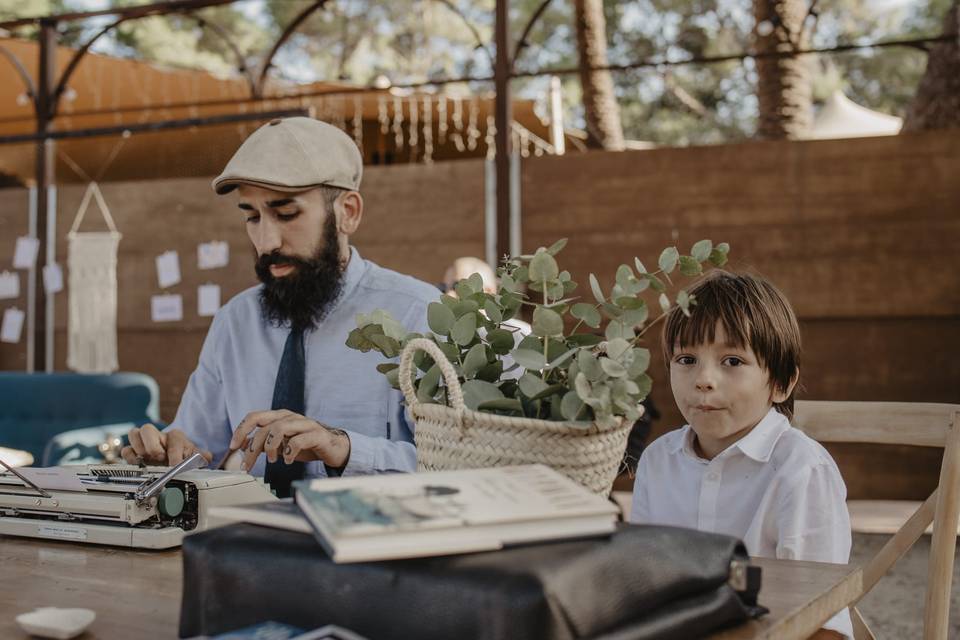 Escribiendo a niños