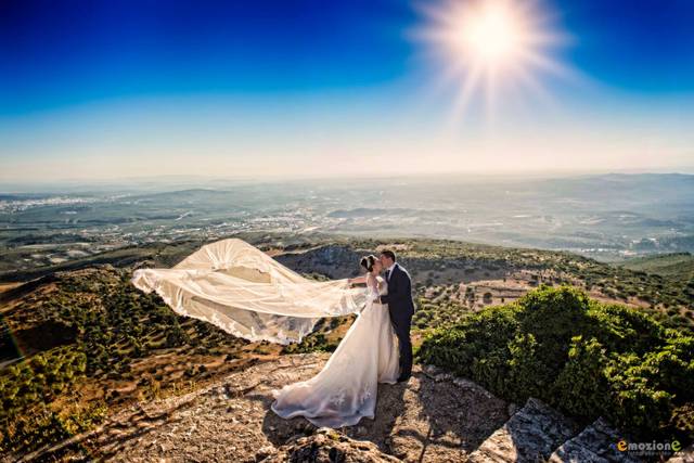 Postboda en montaña