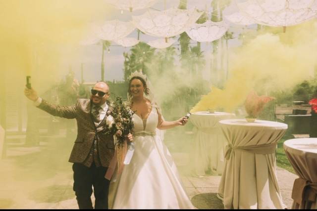 Entrada de novios celebración
