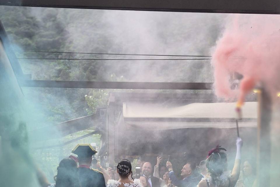 Entrada novios celebración