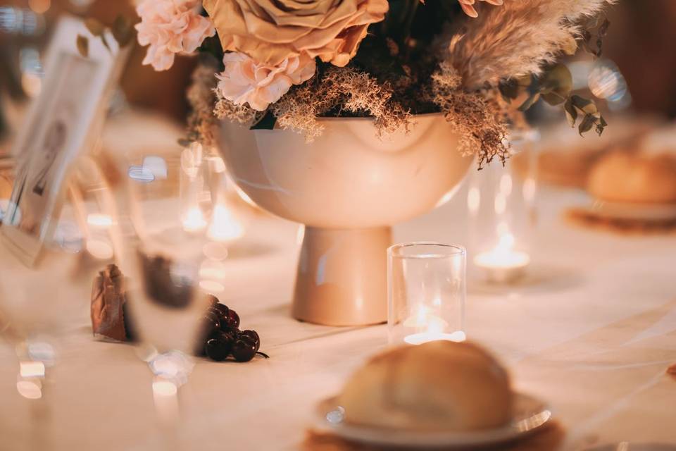 Deco mesa invitados boho