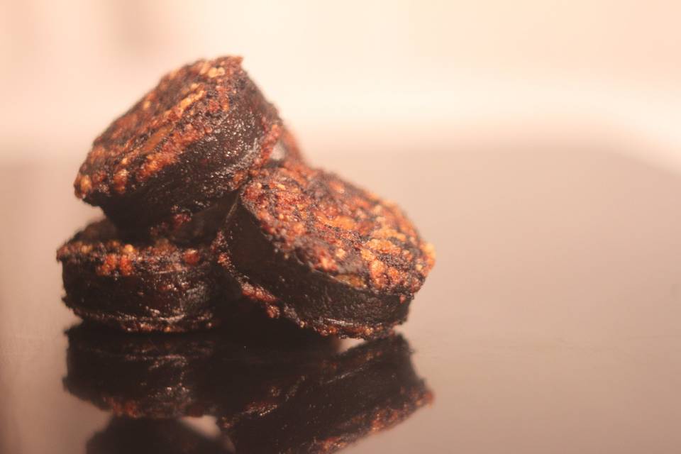 Morcilla de arroz crujiente